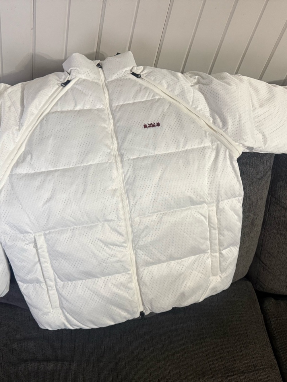 White Quilted Puffer Jacket - Lightweight Insulated Coat